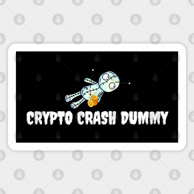 Crypto Crash Dummy Magnet by OnyxBlackStudio